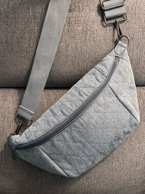 Haute Shore Quilted Quilted Denim
Crossbody Sling Bag